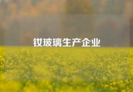 钕玻璃生产企业