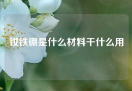 钕铁硼是什么材料干什么用