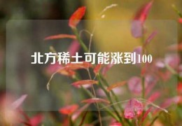 北方稀土可能涨到100