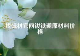 找磁材官网钕铁硼原材料价格