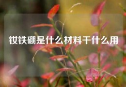 钕铁硼是什么材料干什么用