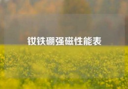 钕铁硼强磁性能表