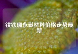 钕铁硼永磁材料价格走势最新