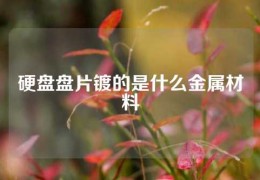 硬盘盘片镀的是什么金属材料