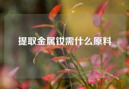 提取金属钕需什么原料