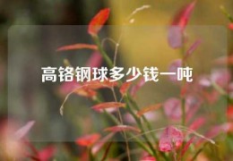 高铬钢球多少钱一吨