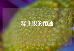 稀土钕的用途