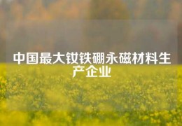 中国最大钕铁硼永磁材料生产企业