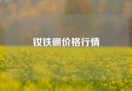 钕铁硼价格行情