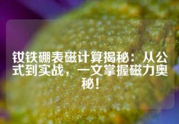 钕铁硼表磁计算揭秘：从公式到实战，一文掌握磁力奥秘！