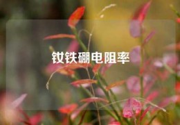 钕铁硼电阻率