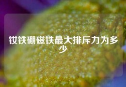 钕铁硼磁铁最大排斥力为多少