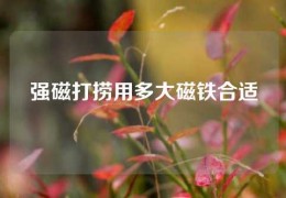 强磁打捞用多大磁铁合适