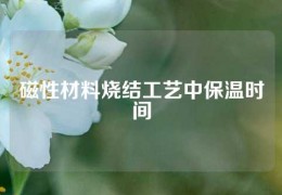 磁性材料烧结工艺中保温时间