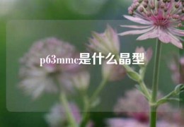 p63mmc是什么晶型