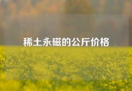 稀土永磁的公斤价格