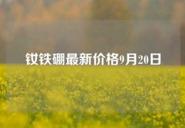 钕铁硼最新价格9月20日