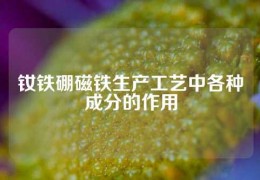 钕铁硼磁铁生产工艺中各种成分的作用