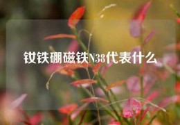 钕铁硼磁铁N38代表什么