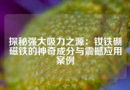 探秘强大吸力之源：钕铁硼磁铁的神奇成分与震撼应用案例