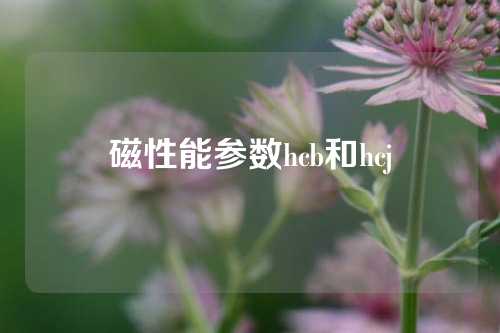 磁性能参数hcb和hcj