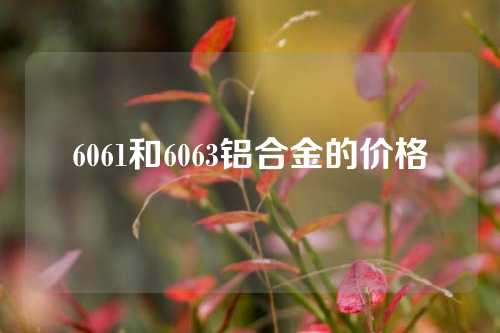 6061和6063铝合金的价格