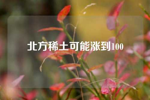 北方稀土可能涨到100