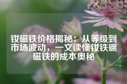 钕磁铁价格揭秘：从等级到市场波动，一文读懂钕铁硼磁铁的成本奥秘