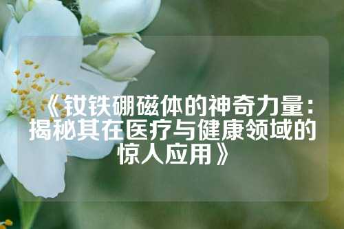 《钕铁硼磁体的神奇力量：揭秘其在医疗与健康领域的惊人应用》