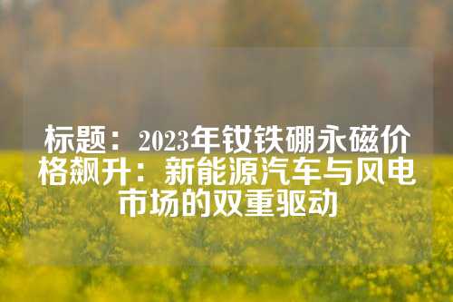 标题：2023年钕铁硼永磁价格飙升：新能源汽车与风电市场的双重驱动