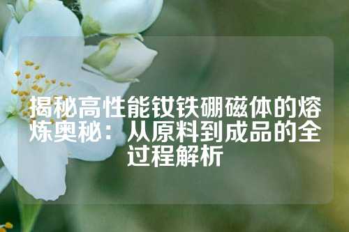 揭秘高性能钕铁硼磁体的熔炼奥秘：从原料到成品的全过程解析