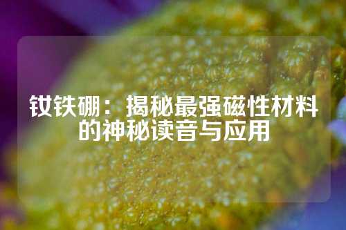 钕铁硼：揭秘最强磁性材料的神秘读音与应用