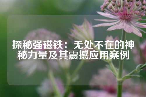 探秘强磁铁：无处不在的神秘力量及其震撼应用案例